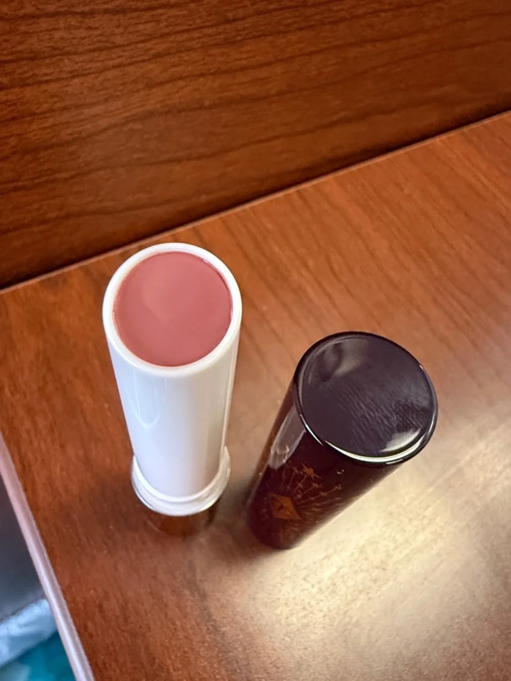 New Charlotte Tilbury Hyaluronic HappyKiss Lipstick Balm in Pillow Talk